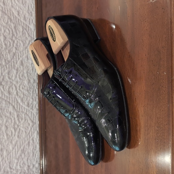 Prada Patent Leather Oxford Shoes Black - Size US 9 - Picture 3 of 7